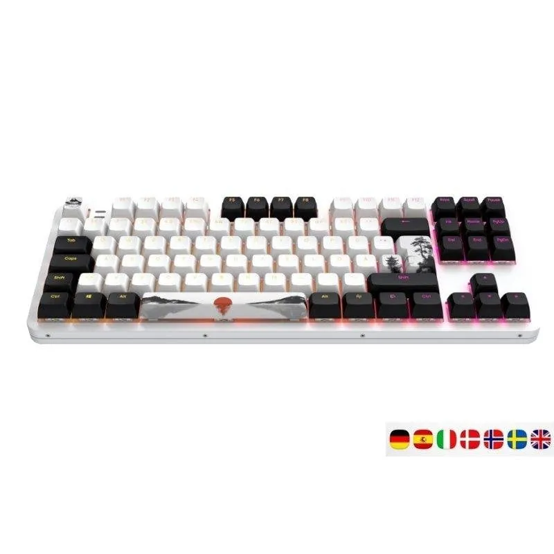 Teclado Dark Project Alu87 Fuji 2 mecánico Layout ISO RGB aluminio teclas multilingües DPKB_FUJI_87_ISO