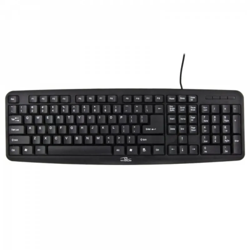 Teclado de membrana Esperanza TK102 Layout ES alámbrico PS/2 negro TK102