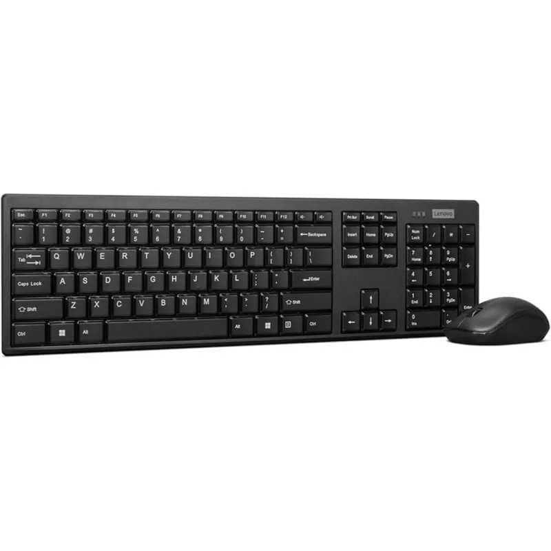 Teclado de membrana inalámbrico Lenovo 100 Combo Layout ES con ratón óptico 1600 dpi Nano USB GX31Q28913