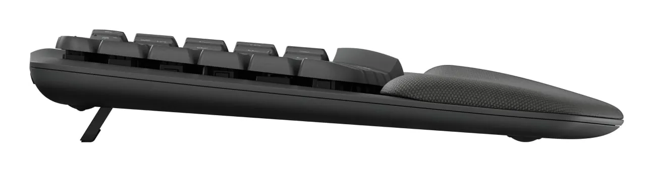 Teclado de membrana Logitech 920-012304 Layout ES inalámbrico RF Bluetooth grafito reposamuñecas 920-012304