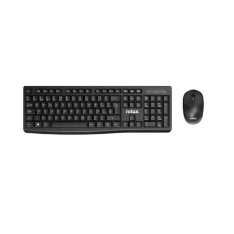 Teclado de membrana Negro Layout ES inalámbrico con ratón incluido USB 8431775036376