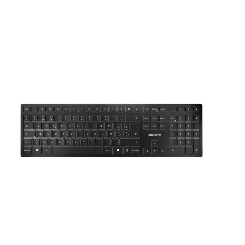 Teclado de tijera CHERRY KW 9100 SLIM Layout ES inalámbrico Bluetooth y RF recargable JK-9100BE-2