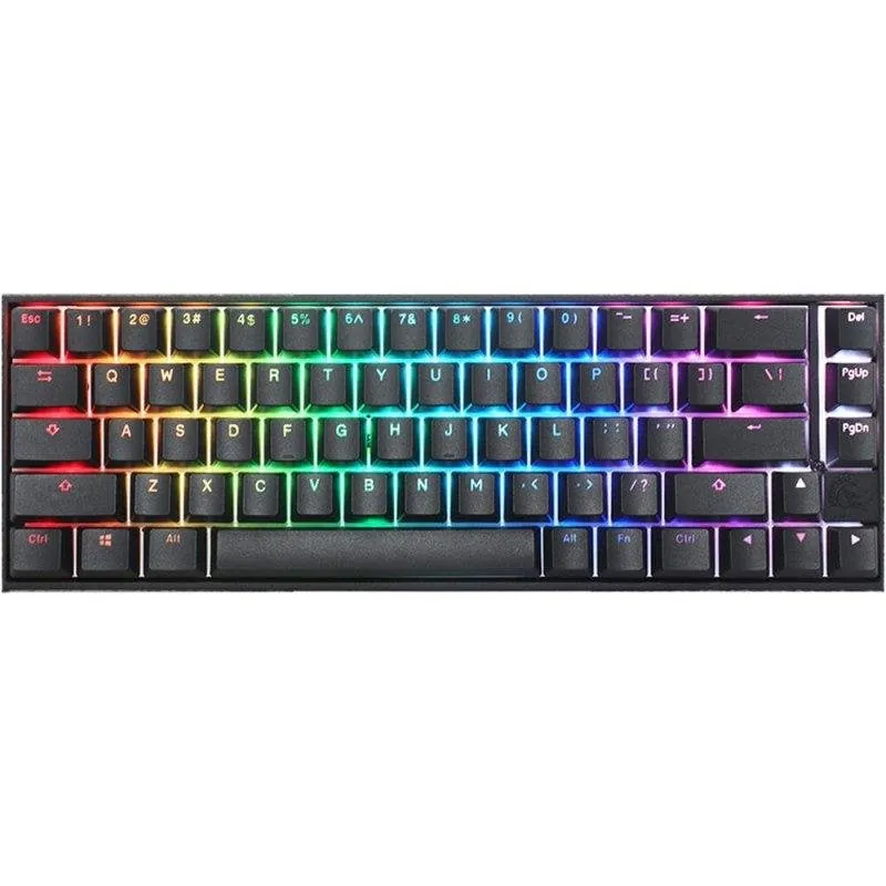 Teclado Ducky Mecha Pro SF mecánico con switches MX Black y RGB personalizable DKME2167ST-AESPDAA