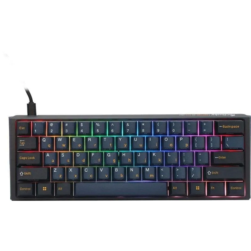 Teclado Ducky One 3 Pro Nazca Line mecánico compacto 60% RGB con polling rate 8k y switches Cherry MX2A brown DKON2361ST-CBESP