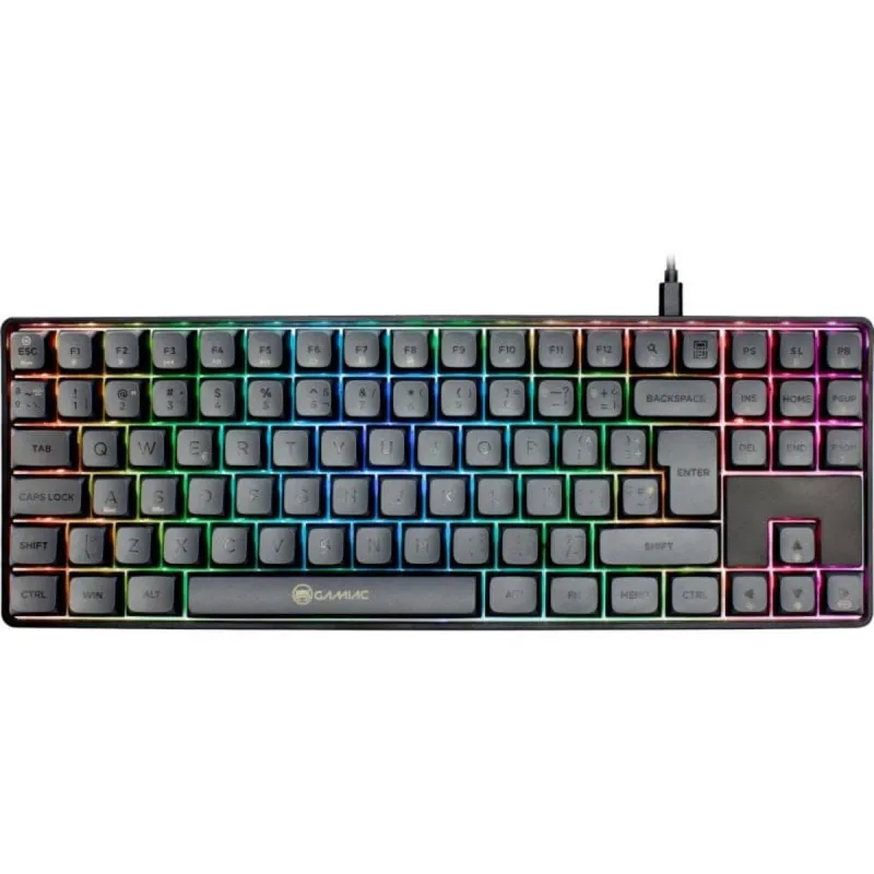 Teclado Gamiac TKL90G Mecánico Tenkeyless Kailh Blue RGB PBT Hot-Swap ES GAKM-G90EW24.11