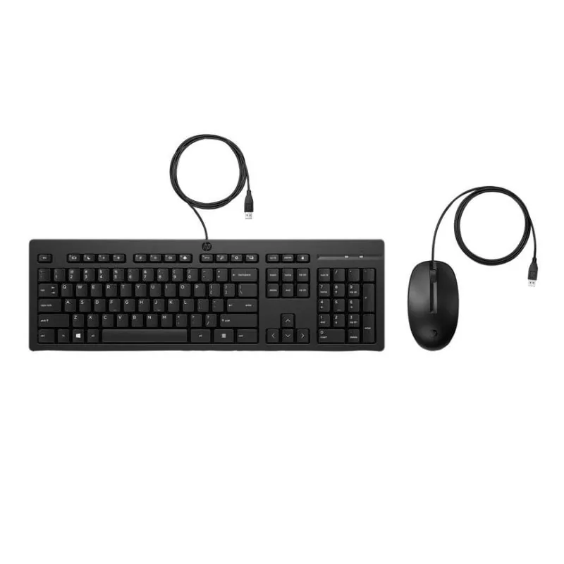Teclado HP Combo 225 membrana Layout ES con ratón USB cómodo AX2Y7AA