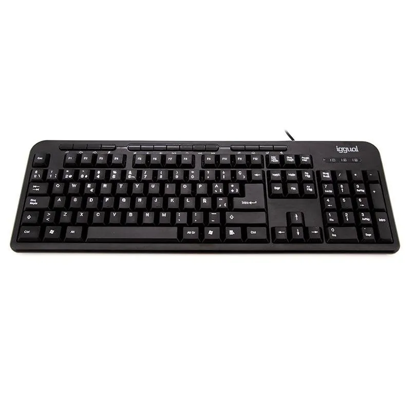 Teclado IGGUAL CK-BASIC-120T de membrana completo con teclas multimedia USB IGG316801