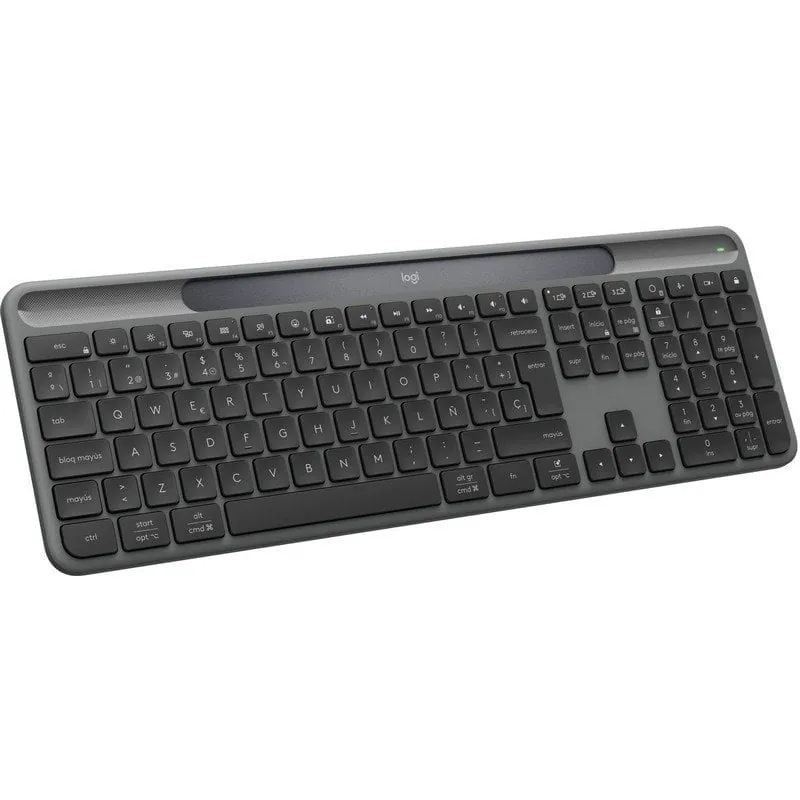 Teclado inalámbrico Logitech Signature Slim Solar+ Layout ES grafito teclas personalizables 920-013760