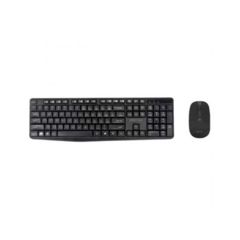 Teclado inalámbrico Approx APPMX335 QWERTY Español 105 teclas + Ratón Negro Nano receptor APPMX335