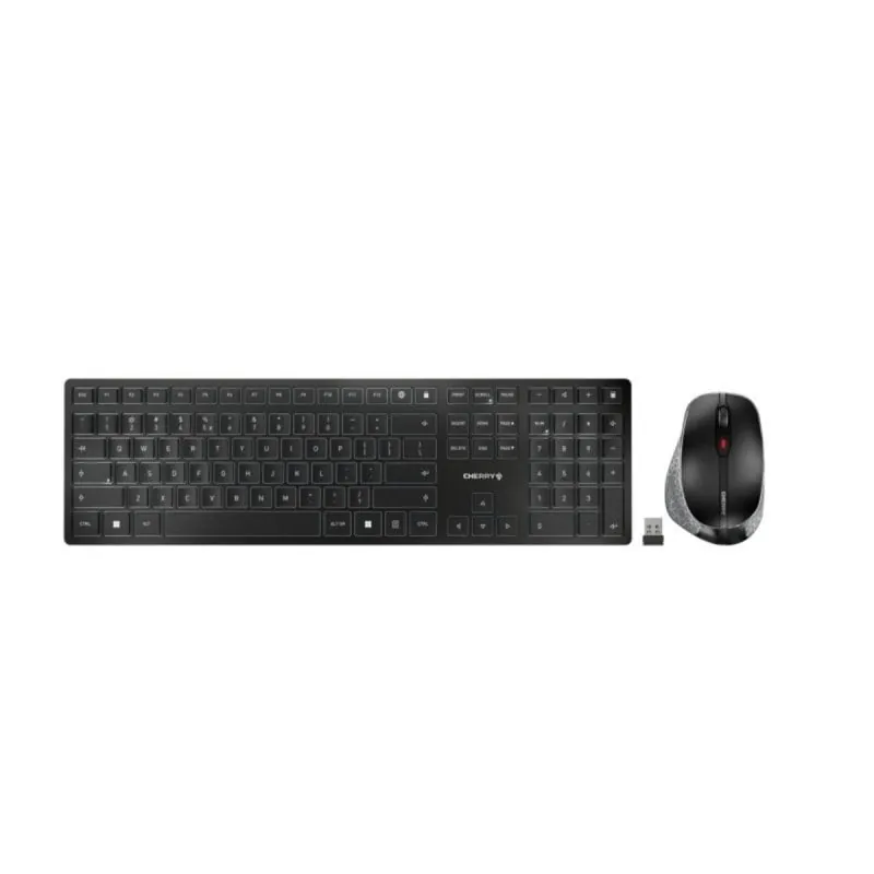 Teclado inalámbrico Cherry DW 9500 Slim QWERTY Español, Bluetooth+RF, mouse incluido JD-9500ES-2