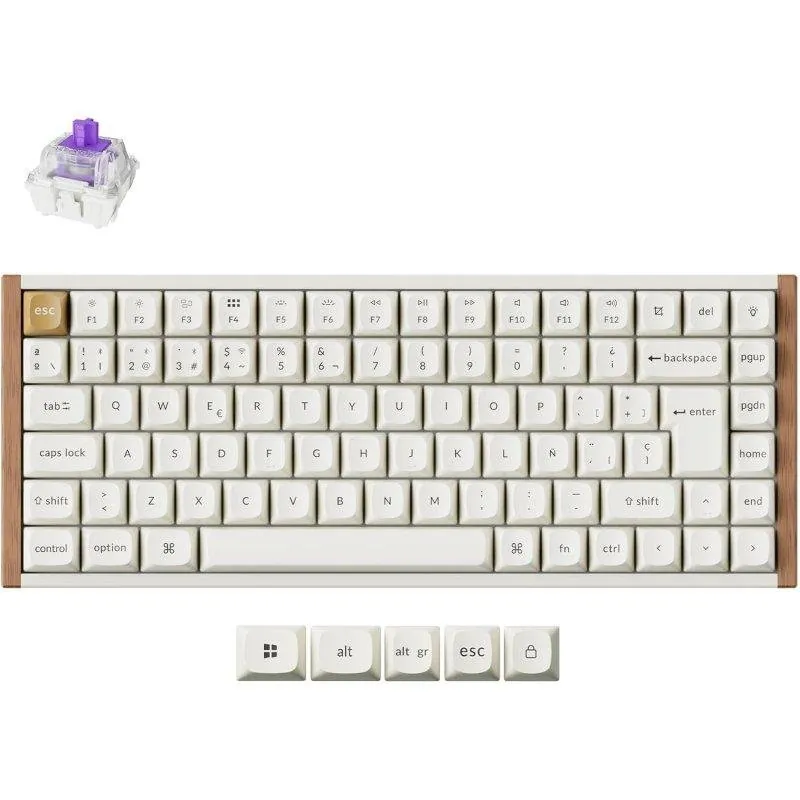 Teclado Keychron K2 HE Hall Effect Magnético 75% ISO-ES inalámbrico retroiluminado K2H-Q1-ES