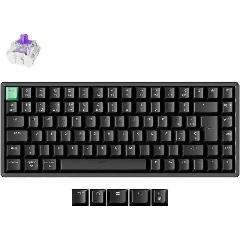Teclado Keychron K2 HE Hall Effect Magnético inalámbrico RGB con switches magnéticos y layout Spanish K2H-J1-ES