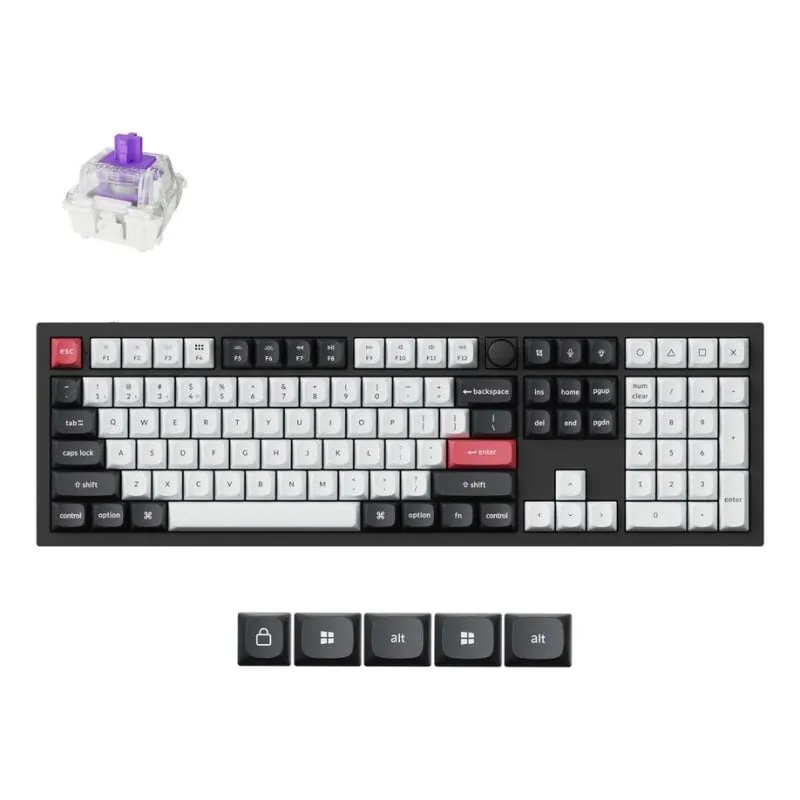 Teclado Keychron Q6 Hall Effect Magnético Layout ES retroiluminado inalámbrico-alámbrico Q6H-M1-ES