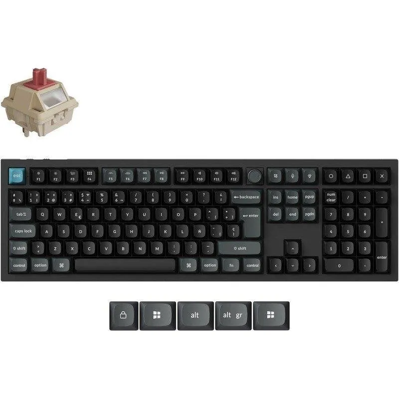 Teclado Keychron Q6 Ultra 8K mecánico personalizable inalámbrico RGB full size Q6U-M1-ES