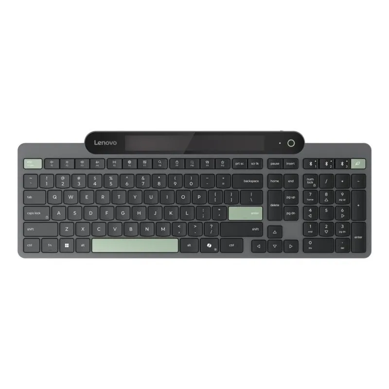 Teclado Lenovo Self-Charging Bluetooth de membrana español tamaño completo solar 4Y41S31209