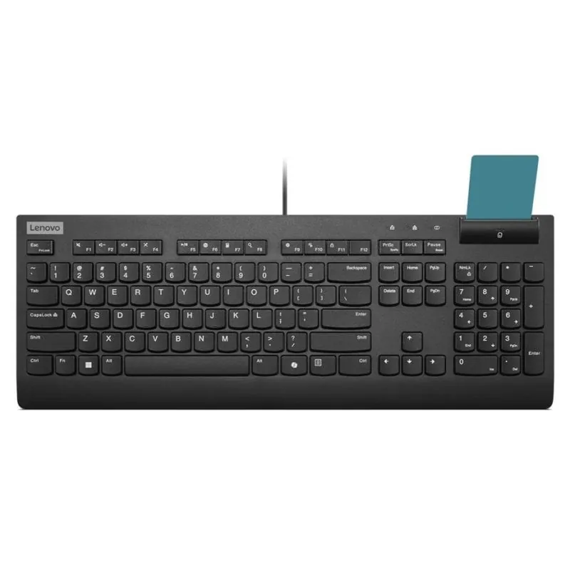 Teclado Lenovo Smartcard Wired Keyboard II membrana español con lector de tarjetas 4Y41R64707