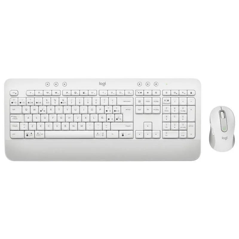 Teclado Logitech Signature MK650 Combo membrana blanco con ratón Bluetooth 920-011026