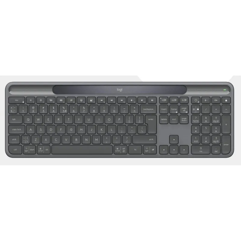 Teclado Logitech Signature Slim Solar+ K980 inalámbrico completo Bluetooth con carga solar 920-013775