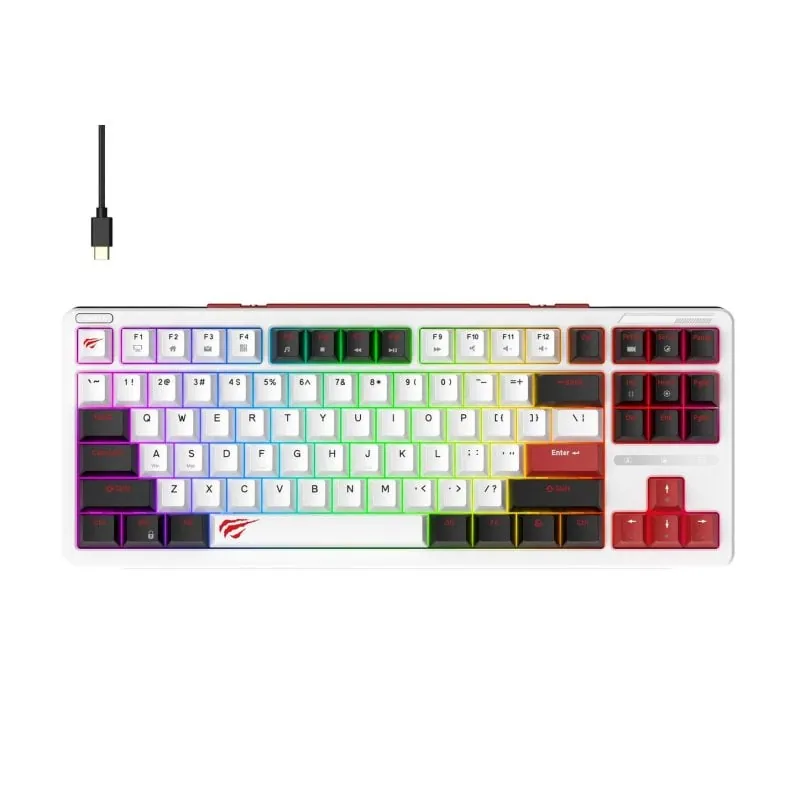 Teclado mecánico Havit KB902L Layout ES RGB 80% Cable desmontable KB902L