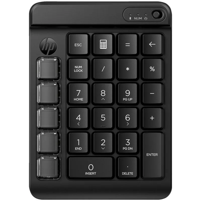 Teclado mecánico HP 435 Programmable Wireless Keypad Layout ES inalámbrico Bluetooth negro 7N7C3AA