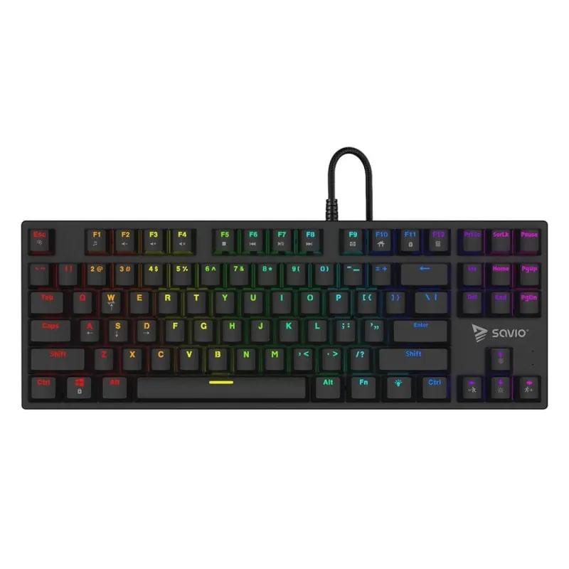 Teclado mecánico Savio Tempest X2 Layout ES retroiluminado RGB SAVGK-TEMPEST X2 RED