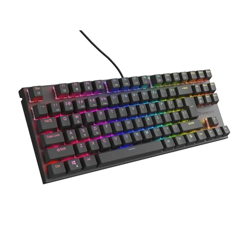Teclado mecánico Genesis Thor 303 TKL Layout ES Hot Swap RGB Outemu Peach Silent NKG-2155