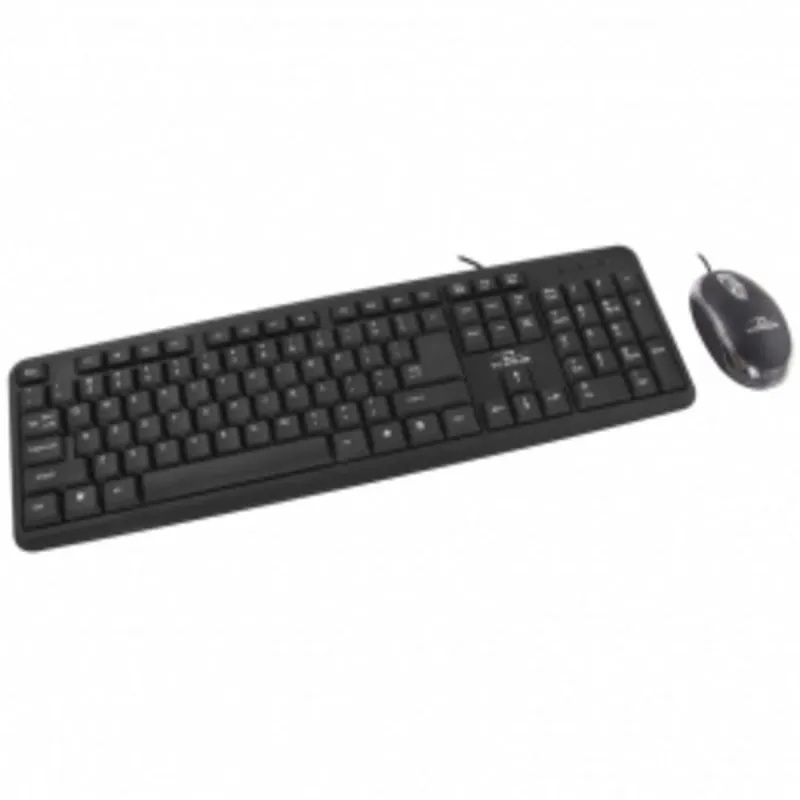 Teclado membrana Titanium TITANUM TK106 Layout ES con ratón USB negro TK106
