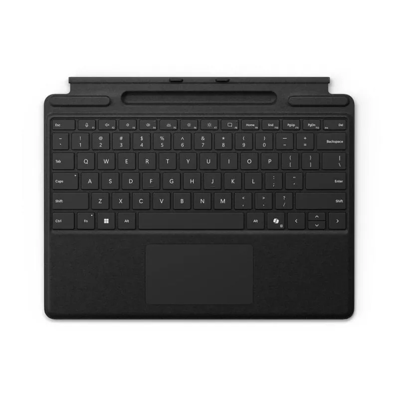 Teclado Microsoft Surface Pro Magnético Español con Touchpad y Alcántara Negro 8XB-00150