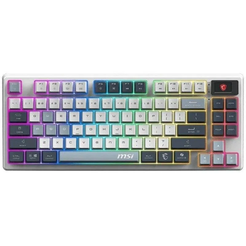 Teclado MSI FORGE GK600 TKL mecánico inalámbrico RGB con pantalla y switches hot-swap S11-43ESP01-HH9
