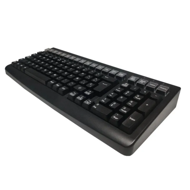 Teclado Mustek MKB-800 Español 101 teclas Membrana USB Compacto Negro MKB-800