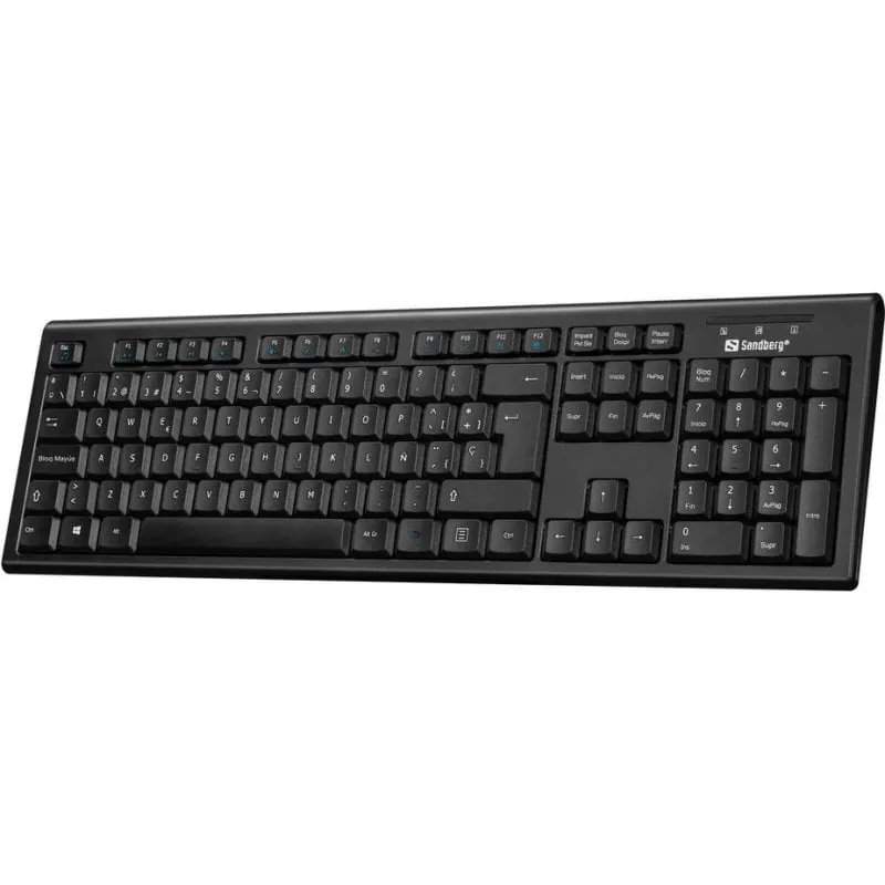 Teclado Sandberg 631-13 de oficina alámbrico USB QWERTY español tamaño completo 631-13