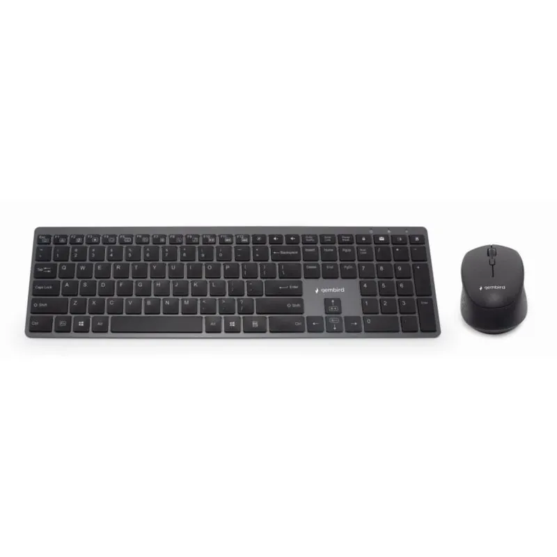 Teclado tijera Gembird KBS-ECLIPSE-M500-ES Layout ES inalámbrico retroiluminado ratón incluido KBS-ECLIPSE-M500-ES