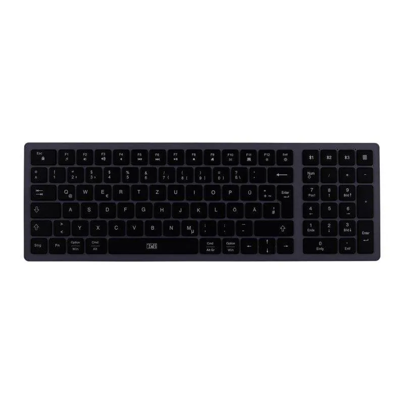 Teclado TnB Ultra Slim Bluetooth recargable QWERTY Español con teclado numérico KBWPROES