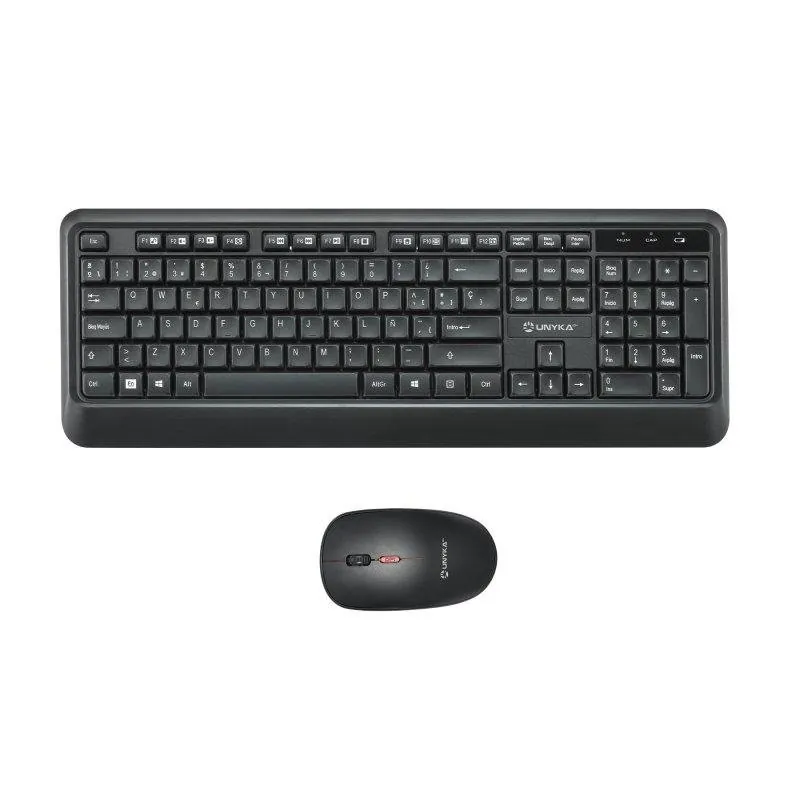 Teclado UNYKAch Combo UK39 Wireless de membrana con ratón óptico DPI ajustable UK50547