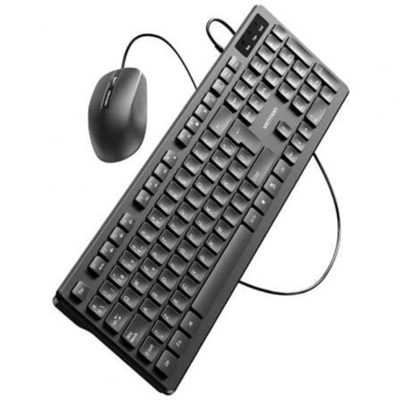 Teclado Vention KTCB0-ES de membrana con Layout ES y ratón óptico 1200 DPI USB-A KTCB0-ES