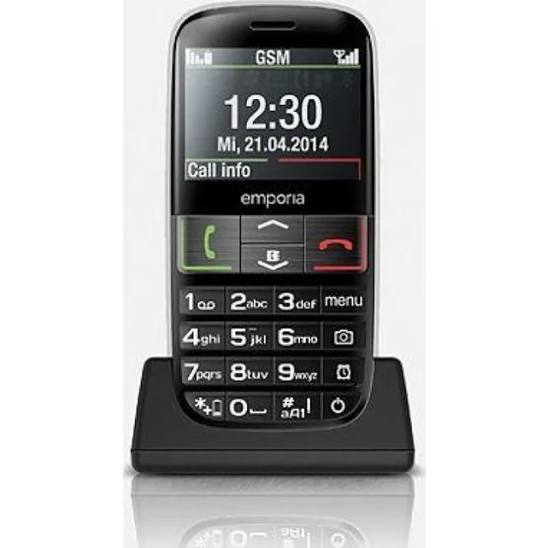 Teléfono Móvil Emporia Euphoria Color Negro, Plata 