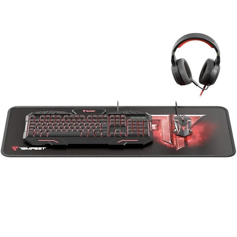 Tempest Oblivion Combo Gaming Teclado + Ratón + Auriculares + Alfombrilla TP-GC-APC-S2
