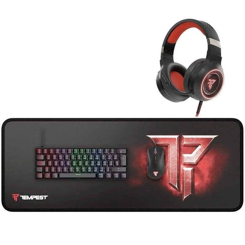 Tempest Oblivion Pro Pack Gaming Teclado Mecánico RGB + Auriculares + Ratón + Alfombrilla TP-GC-OBL-PRO-S2