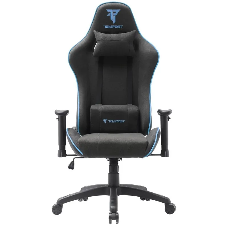 Tempest Vanquish Silla Gaming Negra/Azul Tela Transpirable TP-GC-VAN-F-NA