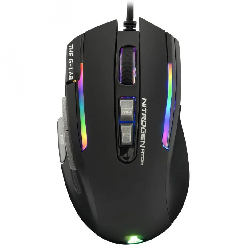 The G-lab Kult Nitrogen Atom Ratón Gaming RGB 4800 DPI KULT-NITROGEN-ATOM