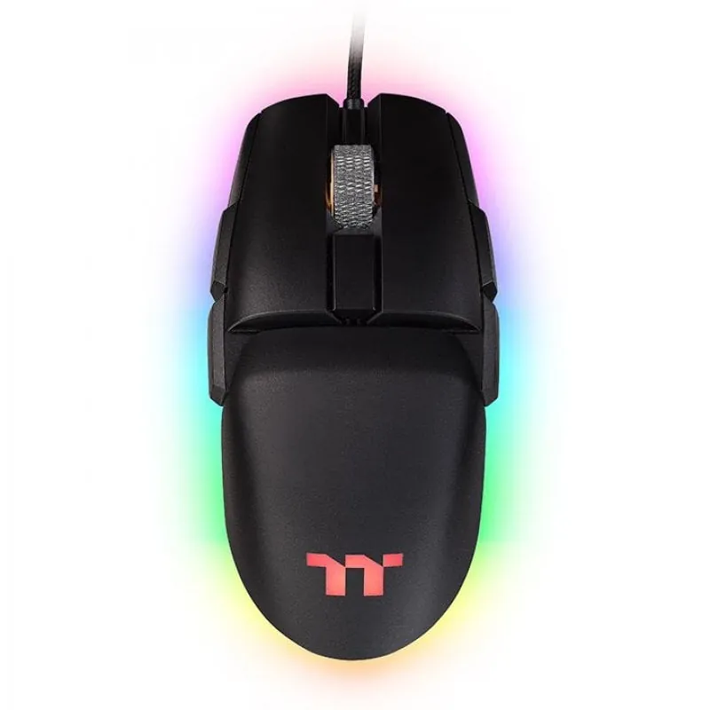 Thermaltake Argent M5 RGB Ratón Gaming 16000 DPI Negro GMO-TMF-WDOOBK-01