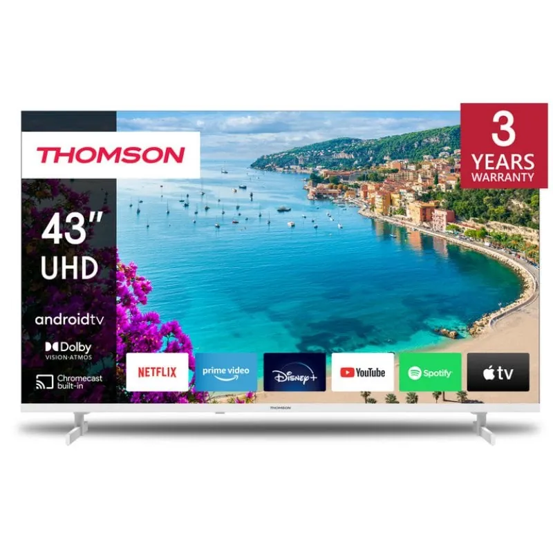 Thomson 43UA5S13W 43" LED UltraHD 4K HDR10 Android TV Blanco 43UA5S13W