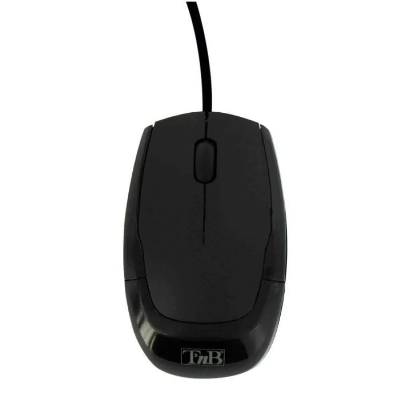 TnB Shark Mini Ratón USB 800 DPI Negro SROPSHARK1
