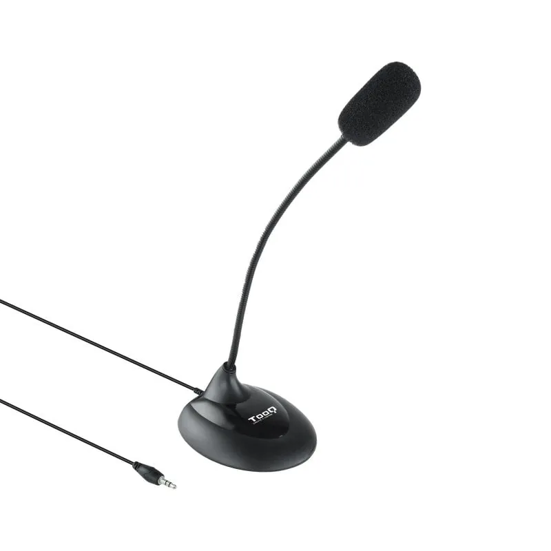 TooQ Micrófono Multimedia Flexible Jack 3.5 mm Negro TQMM-213