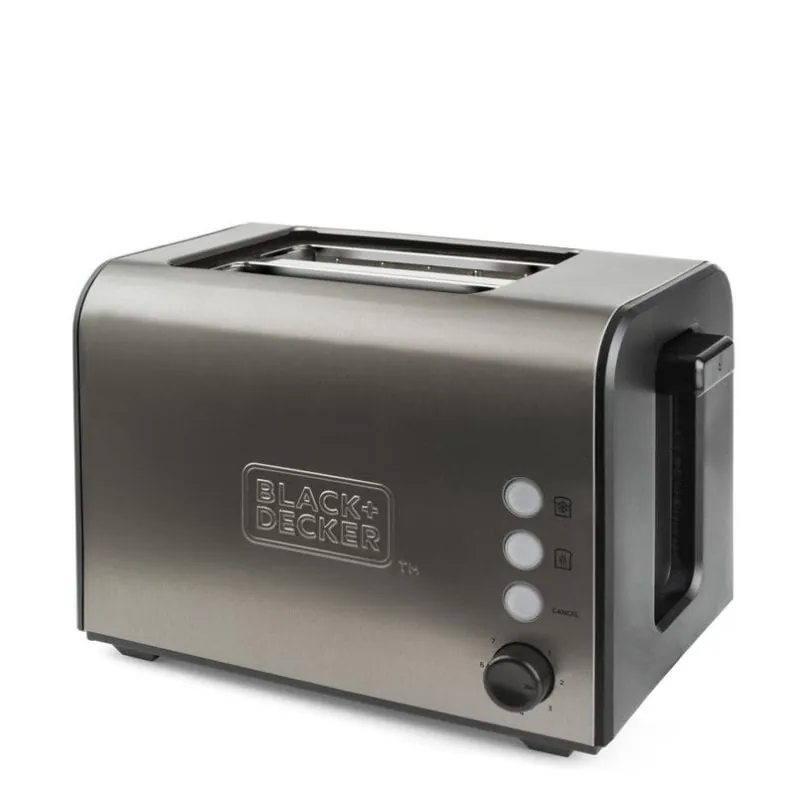 Tostador Black & Decker BXTO900E 2 rebanadas acero inoxidable 900 W BXTO900E