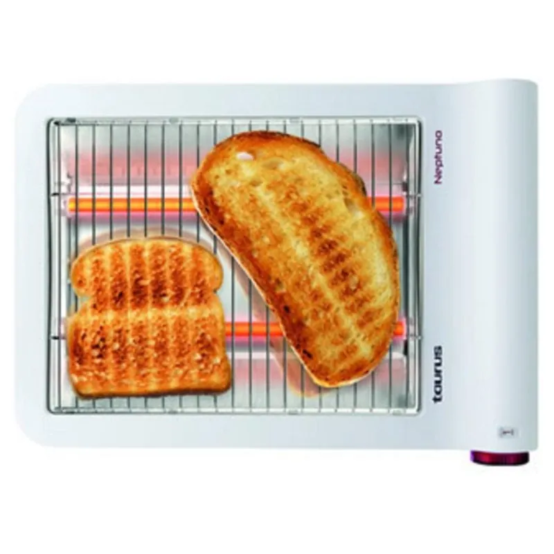 Tostador plano Taurus Neptuno 700 W Blanco Horizontal Acero inoxidable Temporizador NEPTUNO