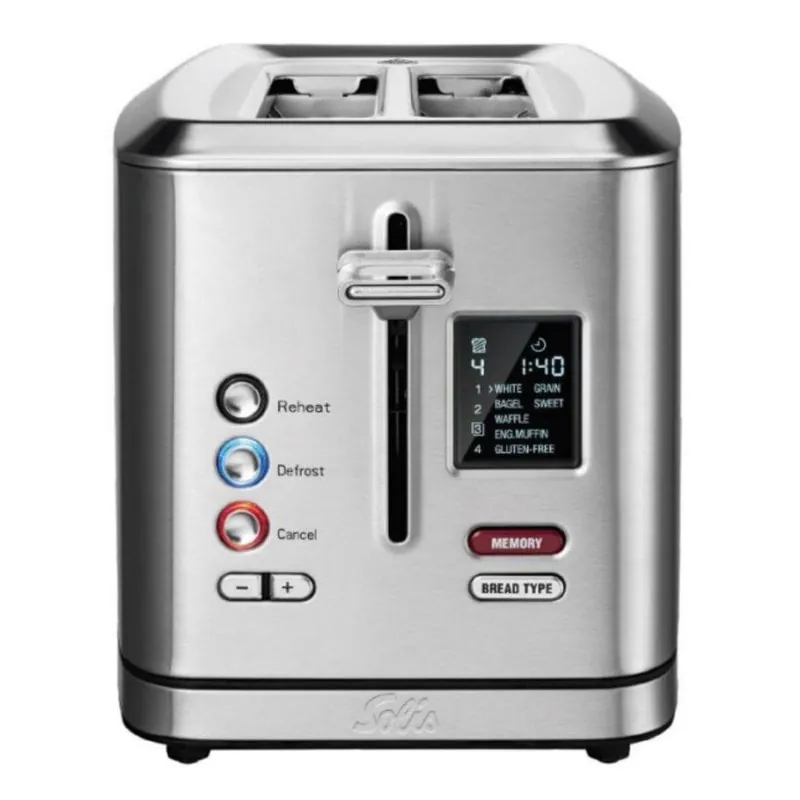 Tostador Solis Flex Toaster LCD acero inoxidable 2 rebanadas 950W 920.16