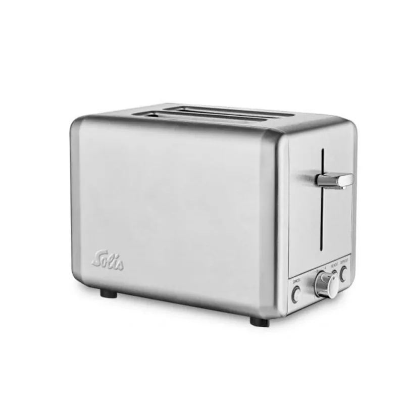 Tostador Solis Toaster Steel 2 rebanadas acero inoxidable 925 W control regulable 920.12