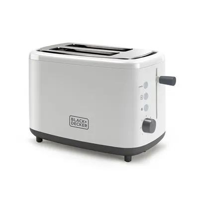 Tostadora Black & Decker BXTO820E 2 rebanadas potencia 820 W Blanco 7 niveles BXTO820E