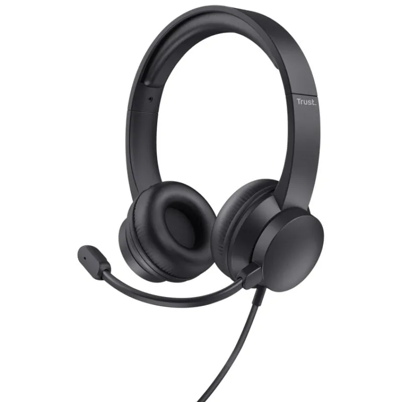 Trust Ayda On Ear Auriculares USB Negros 25088
